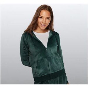 PINK| Velvet| Velour| zip up| By Victoria Secret